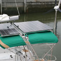 solar panel above bimini top