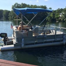 electric pontoon boat