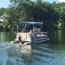 electric pontoon boat