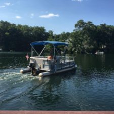 electric pontoon boat