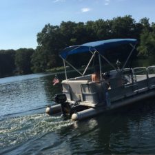 electric pontoon boat