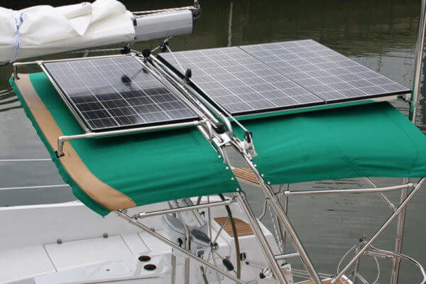 solar power - hunter e36 -electric boat motor